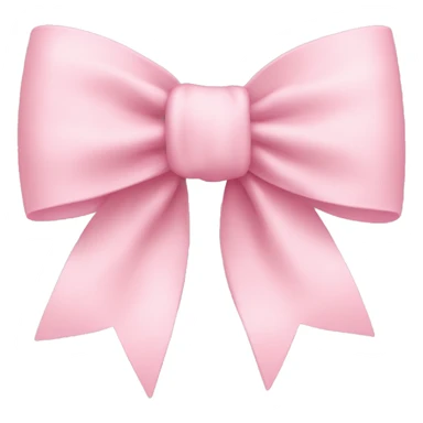 light pink bow on light pink bow sticker