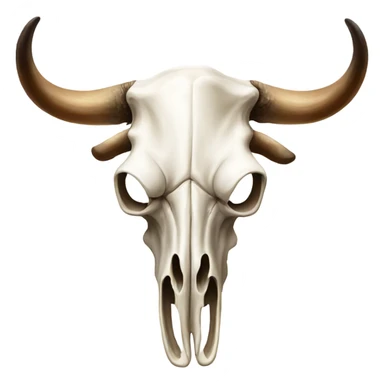 Longhorn cow skull sticker