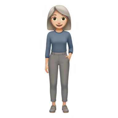 grey women trousers sticker