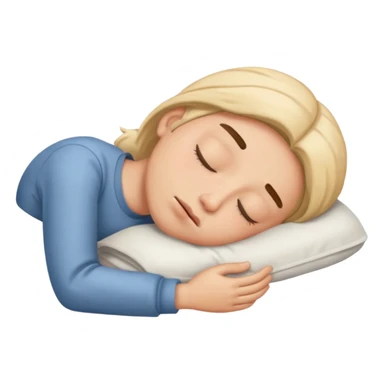 sleeping tired sticker