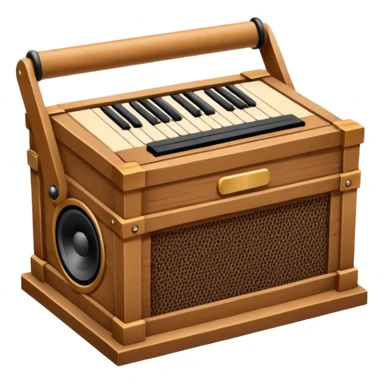 music sound box stage 2d angle  sticker