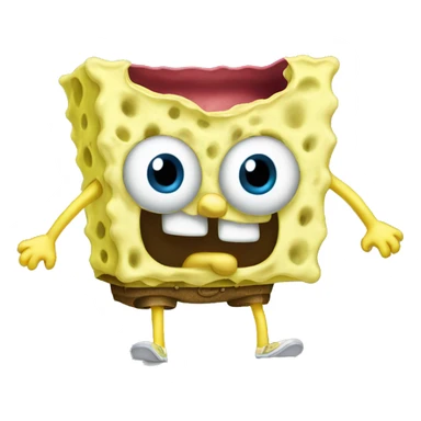Spongebob in his underpants sticker