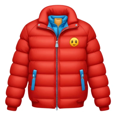 Red winter jacket sticker