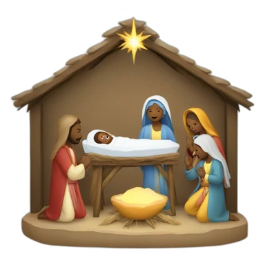 Nativity Scene sticker