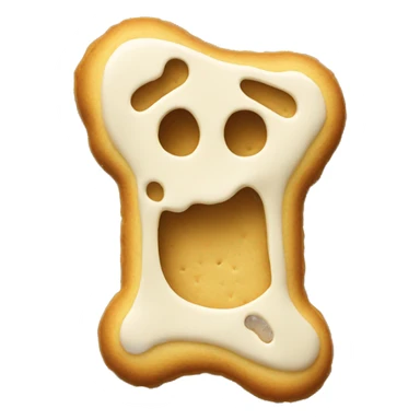 bone-shaped biscuit sticker