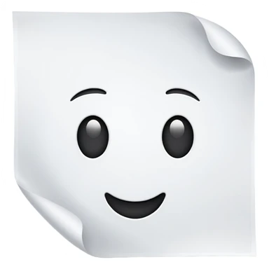 Paper without face sticker