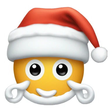igloo santa hat on top sticker