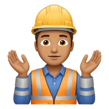 construction worker building or assembling himself sticker