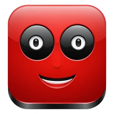 black and red website Icon sticker