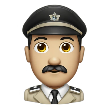 hitler wearing israel sticker