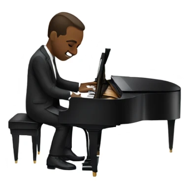 jazz pianist performance  sticker