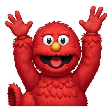 Screaming Elmo sticker