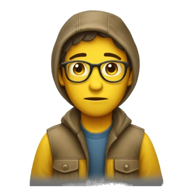 a regular yellow emoji face side eyeing sticker