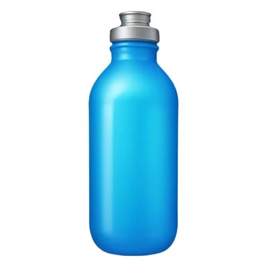 Blue water bottle sticker