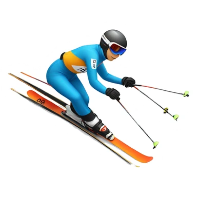 18 boy alpine ski racing at 60 mph sticker