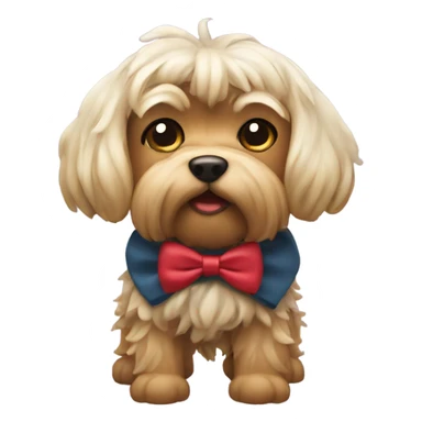 Yorkshire with a bow  sticker