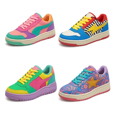 kpop idol sneakers, no background sticker