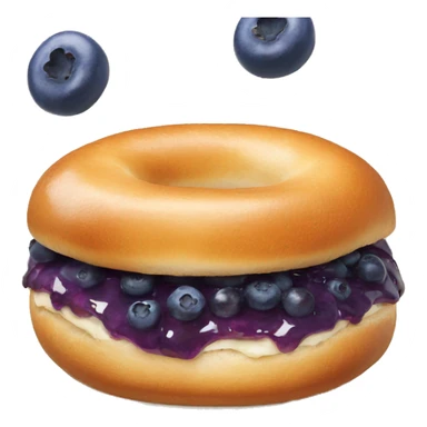 blueberry bagel sticker