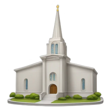 LDS Church Temple, French Centennial design. sticker