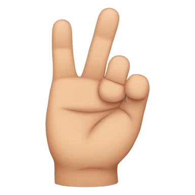 thumb between first two fingers hand closed sticker