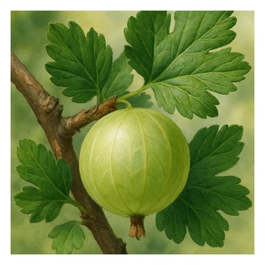 gooseberry on branch sticker
