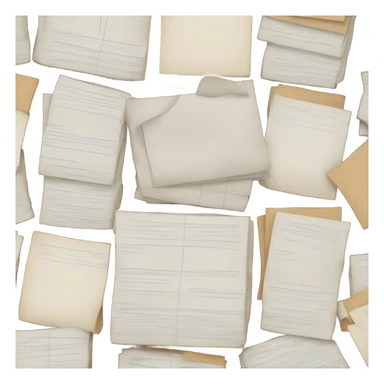 pile of assignments and papers sticker