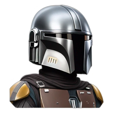 the mandalorian daft punk sticker
