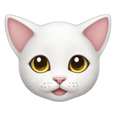 small and cute anime cat sticker