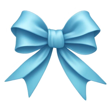 Light blue bow sticker
