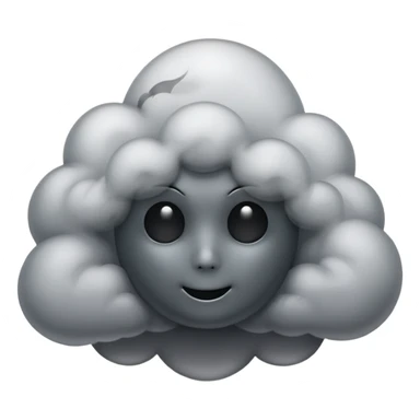 black ghost w smoke behind it sticker