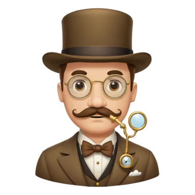mustache monocle movember sticker