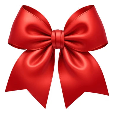 Red gift bow sticker