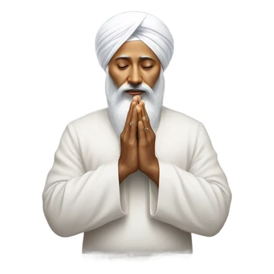 praying hands sikh sticker