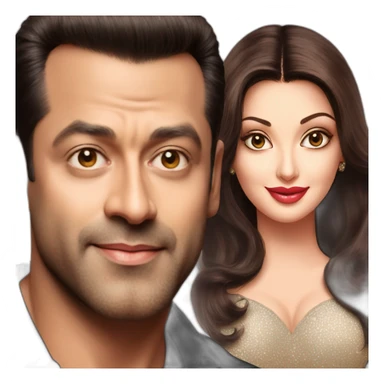 Salman Khan meet Aishwarya Rai  sticker