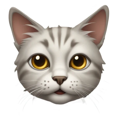 Super disgusted cat sticker