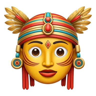 emoji de cultura paracas  - arte pre incaico sticker