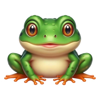 Mr frog cute cheeeks blushing sticker