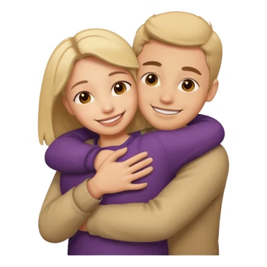 Hug fav person sticker