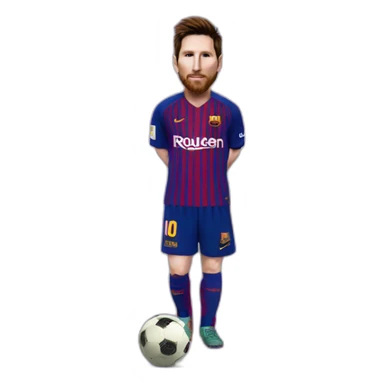 Messi on eggplant sticker