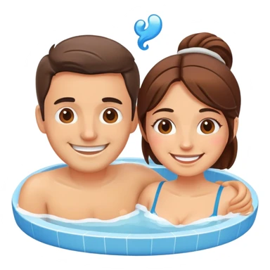 Hot tub love sticker