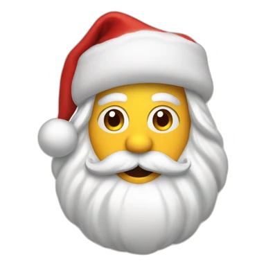 Santa in the toillet sticker