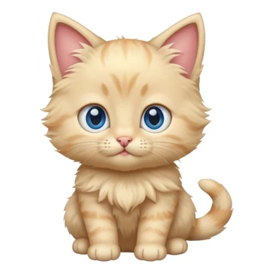 blonde kitten sticker