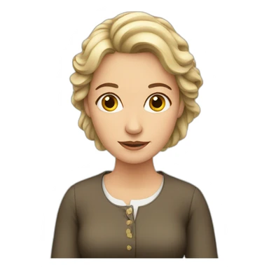 european woman sticker