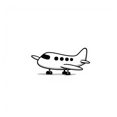 Airplane sticker