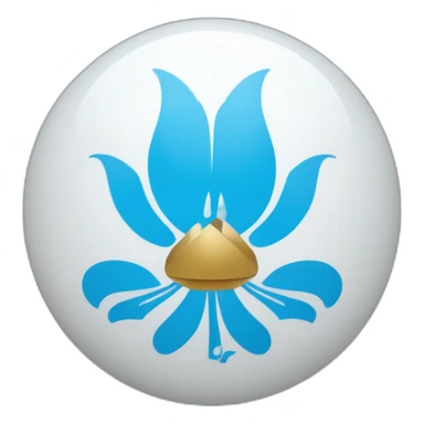 Un O dans un M comme le logo de l'Olympique de Marseille  sticker