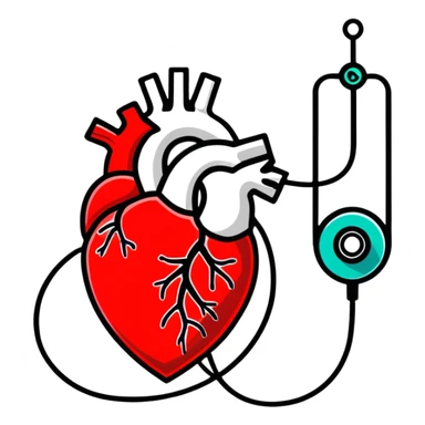 animated heartbeat, medical heart sticker