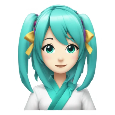 Hastune miku cosplay  sticker