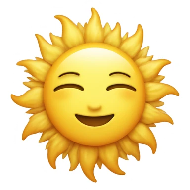 Sun with clouds sticker