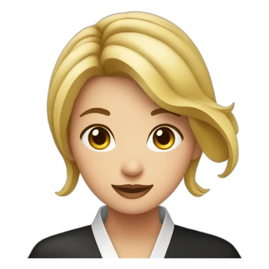 une fille dans un sushi sticker