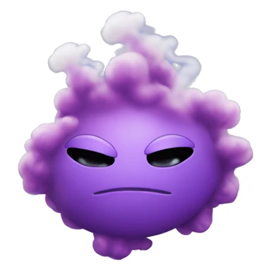 puf of magical purple smoke sticker